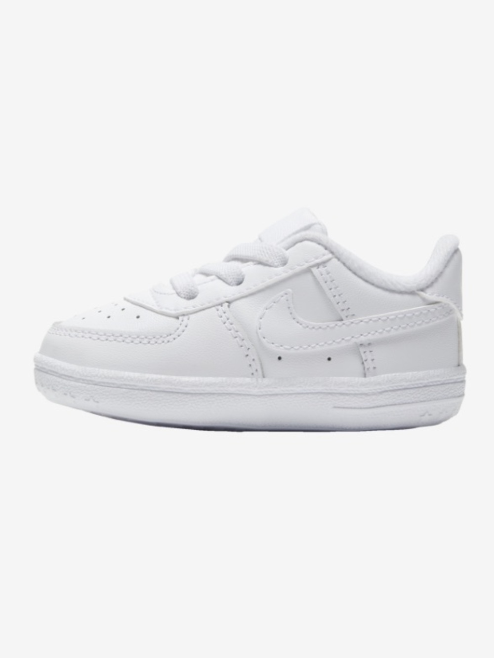 Nike Air Force One Crib Baby White Low-Top Leather Sneaker Size 4C